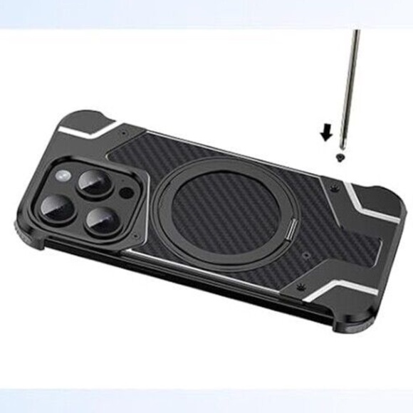 iPhone 16 Pro Max Metal Carbon Fiber Case - Picture 6 of 6